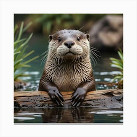 Otter 2 Canvas Print