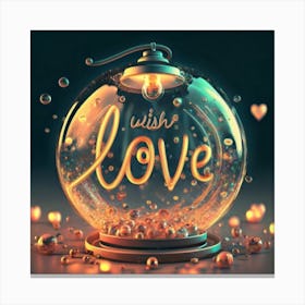 Wish Love Canvas Print