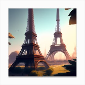 Eiffel Tower 2 Canvas Print