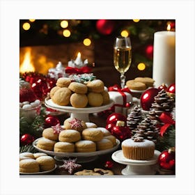 Christmas Table Canvas Print