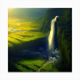 Waterfall scenery Canvas Print