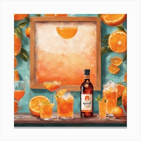 Aperol Wall Art Inspired By The Iconic Aperol 1 Canvas Print