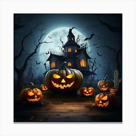 Haunted House 13 Canvas Print