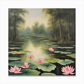 Water Lilies 1 Canvas Print