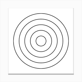 Target Circle Canvas Print