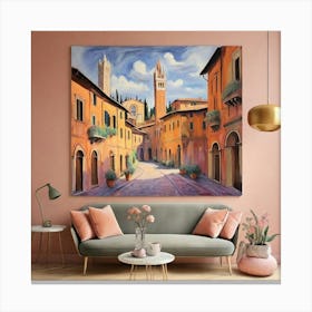 Siena Italy Fauvist Painting Art Print 2 Canvas Print