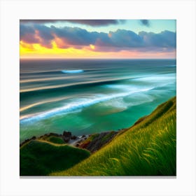 Sunset At The Beach 15 Canvas Print