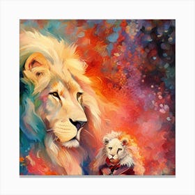 Lion And Lioness Canvas Print