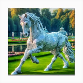 Horse In The Park Canvas Print