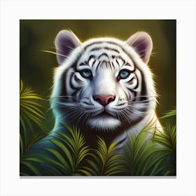 White Tiger Canvas Print