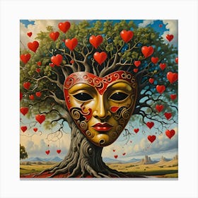 Tree Of Love Canvas Print