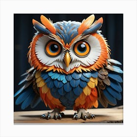 Owl whimsical gothic Canvas Print