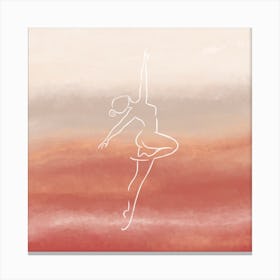 Dancer 1 Square Canvas Print