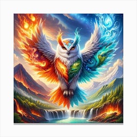 Fire Owl Canvas Print