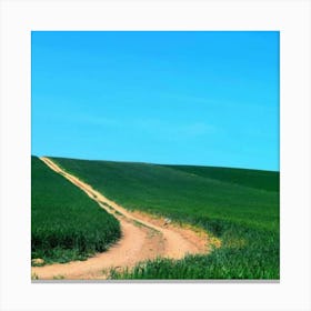Dirt Road In The Countryside Canvas Print