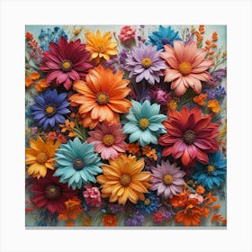 Colorful Flowers Canvas Print