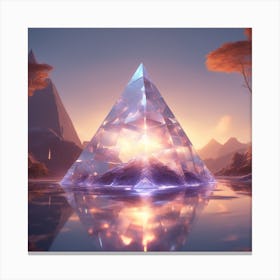 Crystalline Pyramid Canvas Print