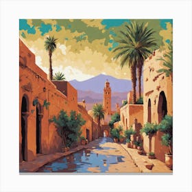 Moroccan Street Canvas Print