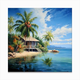 Colourful Coasts: Caribbean Charm Canvas Print