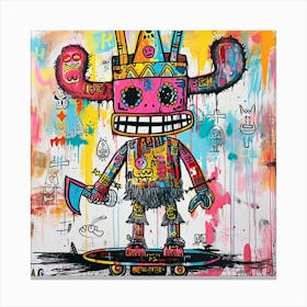 King Of The Skateboard Canvas Print