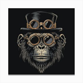 Steampunk Monkey 4 Canvas Print