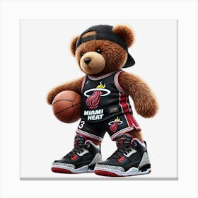 Miami Heat Teddy Bear Leinwandbild