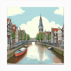 Amsterdam Canal 7 Canvas Print