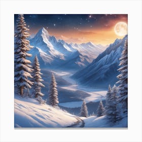 Winter Landscape 45 Canvas Print