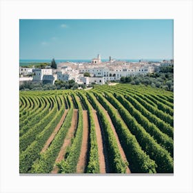 Vineyards In Sicily Canvas Print