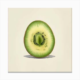 Watercolor Kiwi Canvas Print