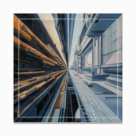 Futuristic Cityscape 7 Canvas Print