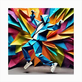 Origami Dancer 88 Canvas Print