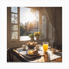 Breakfast In The Morning Canvas Print