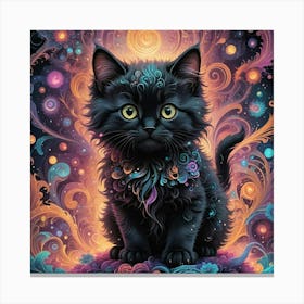 Black Cat Canvas Print