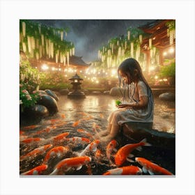 Koi Pond 5 Canvas Print