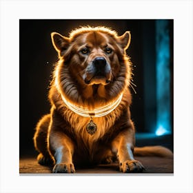 Holy Glowing Beast Master Pet 4 Canvas Print