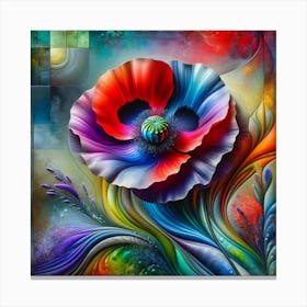 Colorful Poppy Canvas Print