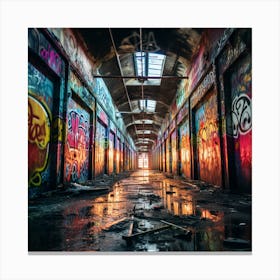 Abandoned Subway Canvas Print