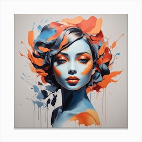 Splatter Girl Canvas Print