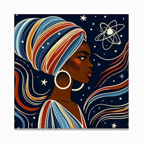 Lyrithra Celestial Portrait Canvas Print