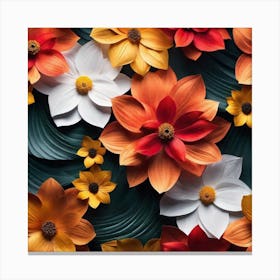 Paper Flowers 5 Canvas Print