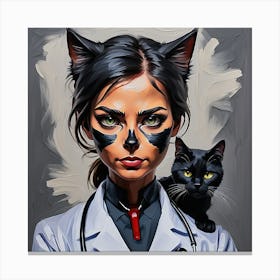 Cat Doctor Canvas Print