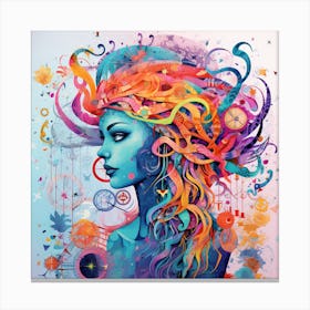 Psychedelic Woman 3 Canvas Print