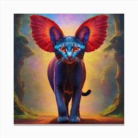 Cat With Wings 1 Canvas Print