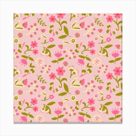 Little Pink Florals Canvas Print