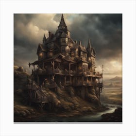 Haunted House Canvas Print