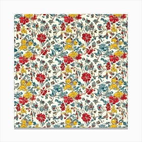 Lily Lane London Fabrics Floral Pattern 4 Canvas Print