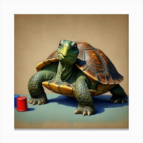 Turtle Painting Canvas Print