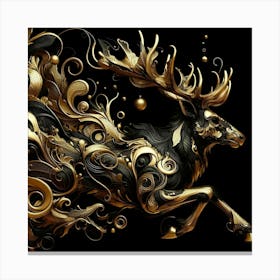 Deer art 1 Canvas Print