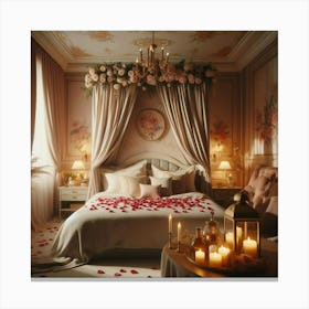 Romantic Bedroom 1 Canvas Print